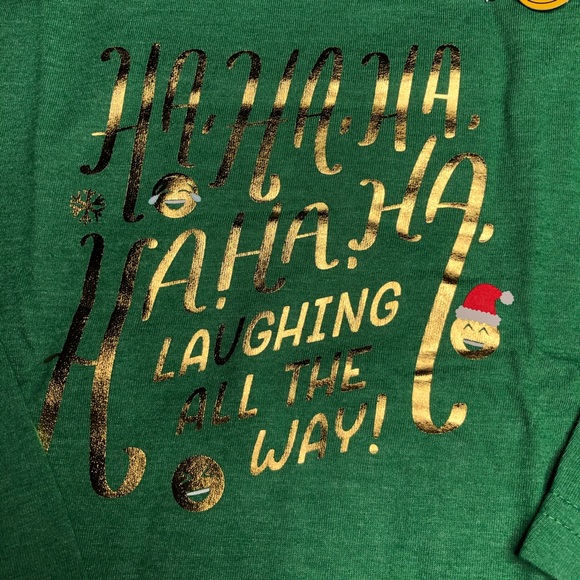 Cat & Jack Ha Ha Ha Laughing All The Way Shirt 3T - Picture 3 of 4
